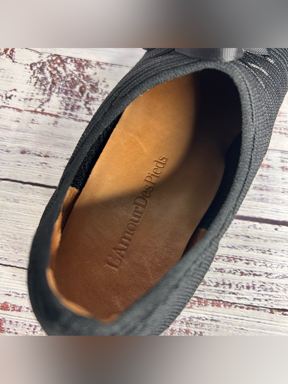 Black Knit Slip-On Women's Sneakers with Ribbon Laces — Lightweight Comfort - Picture 4 of 6